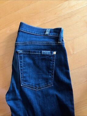 7 For All Mankind Dark Indigo Jeans with Classic Back Pocket